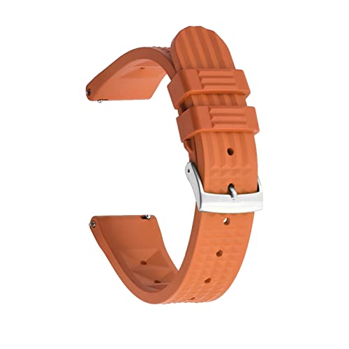 Diving Watch Band Fit For Waffle Rubber Strap 20mm 22mm Stainless Steel Buckle For Each Brand Watches Accessories