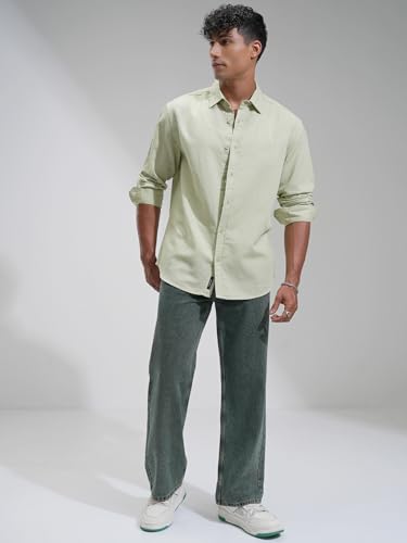 Image of Highlander Men's Relaxed Fit Casual Shirt | Cotton Linen | Relaxed fit | Full Sleeves