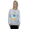 Disney Women's Alice In Wonderland Cheshire Cat Sweatshirt Medium Heather Grey #3