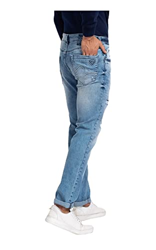 Image of Spykar Men's Rover Regular Fit Mid Rise Casual Jeans