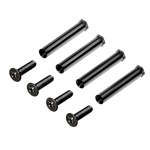 STDEV 4pcs Computer Fan Screws for 25mm Thickness Fan Cooling Fan Mount Screws Secure and Stable Computer Fan Screws, Black
