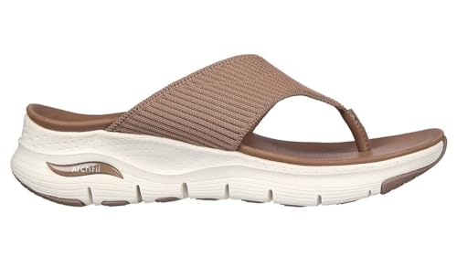 Skechers Skechers-Womens-ARCH FIT - EASY DAY -Slipper, Brown, 6 UK (9 US)