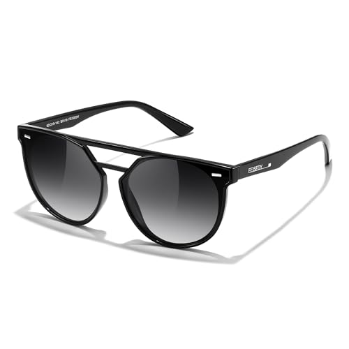 FEISEDY Women's Cat Eye Aviator Sunglasses- Polarized UV400 for Driving & Travel, Vintage Oversized Fashion B0119