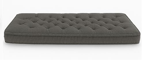 Image of ATOOTFUSION Cotton Floor Mattress, 4 inch Thick Tufted Cushion, 72 x 30 inch, Foldable, Rollable Light Weight Cotton Mattress (Grey)
