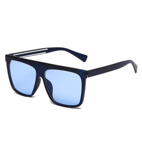 Lunettes de soleil carrées en plastique léger style rétro classique ombre protectrice