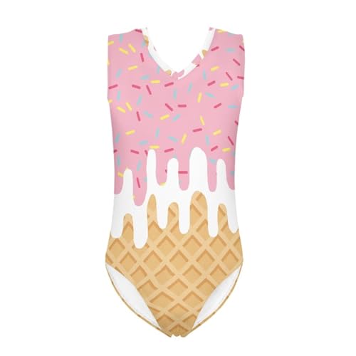 Image of One Piece Swimsuit Girls Kids Bathing Suit V Neck Wide Shoulder Strap Toddler Beach Swimwear for 3-14 Years