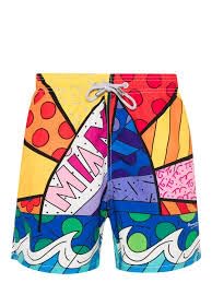Saint Barth Gustavia Placed Print Miami 91 GUS0009 04732F Taglia XL