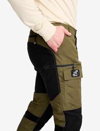 RevolutionRace Herren Nordwand Pants, Hose zum Wandern und für viele Outdoor-Aktivitäten, Dark Olive, XL