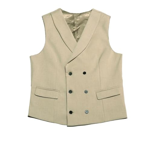 Men's Suit Vest Spring Fall British Style Button Casual Business Slim Fit Vest Waistcoat for men3