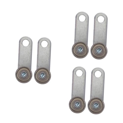 Uonlytech 3 Juegos Polea Para Puerta Corredera Con Carril Colgante Rodillos Deslizantes Ruedas Para Puertas Correderas Ruedas De Puerta Rodante Conjunto De Rodillos Acero Silver 2 Piezas * 3