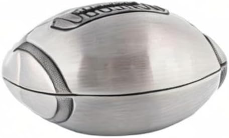 Engraved Metal Money Football Coin Piggy Bank