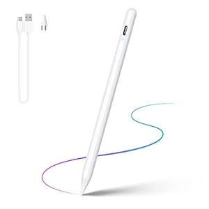 Stylus Pen, Active Stylus Pen Compatible for iOS and Android Touchscreens/Phones, Rechargeable Stylus Pen with Dual…