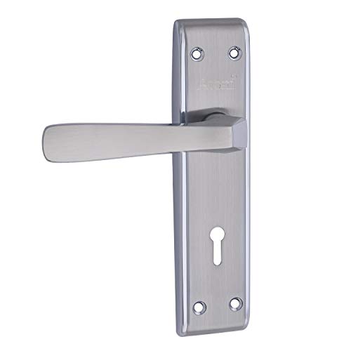 Image of Atom Heavy Duty Mortise Door Lock for Bedroom, Living Room, Main Door, Chrome Platted Matt Finish | 3 Keys | 6 Lever Double Stage Lockset for House Hotel Office(1002KY)