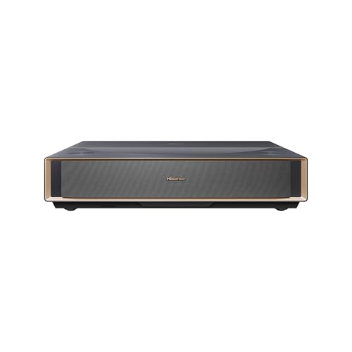 Image of Hisense PT1 Ultra Short Throw Triple Laser Projector, 4K UHD, Google TV, 80'' - 150'', 2500 Lumens, 3000:1 Contrast, IMAX Enhanced, Dolby Vision & Atmos, 3D, 240 High Refresh Rate