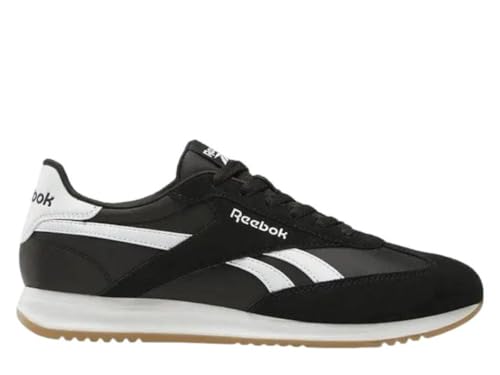 Reebok Unisex World 70 Sneaker, Black/White/Gum, 36 EU, Gomma Bianca Nera, 36 EU
