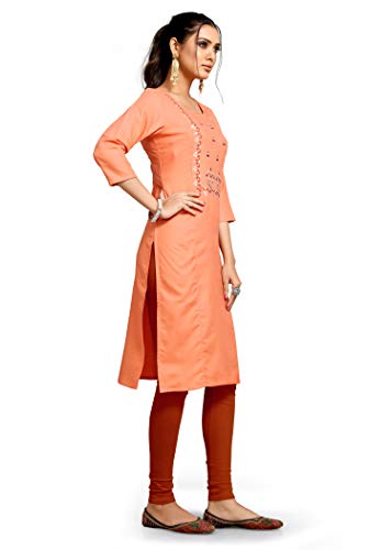 Image of Shiv Textiles Women's Cotton Regular Fashion Kurti