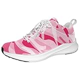 Zapatillas de deporte personalizadas de camuflaje rosa, ligeras, para caminar, correr, atléticas, casuales, Multicolor