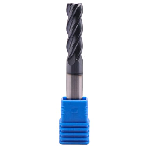 Image of 3 /8 inch 4 Flute Solid Carbide Long Square End Mill, 3 inch OAL, AlTiN Coated | 35 Helix, 3 /8 inch Cutting Dia, 3 /8 inch Shank Dia, 1-1 /4 inch LOC, for Milling Alloy Steel, Carbon Steel, Cast Iron, Copper