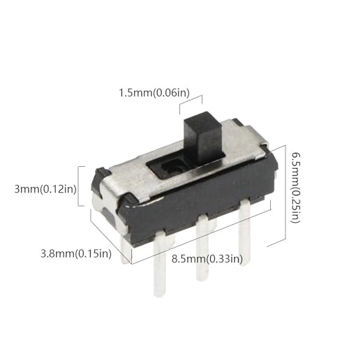 Mini interruptor MSS22D18 de 6 pines con conmutación estable 2P2T para audio y DVD 5