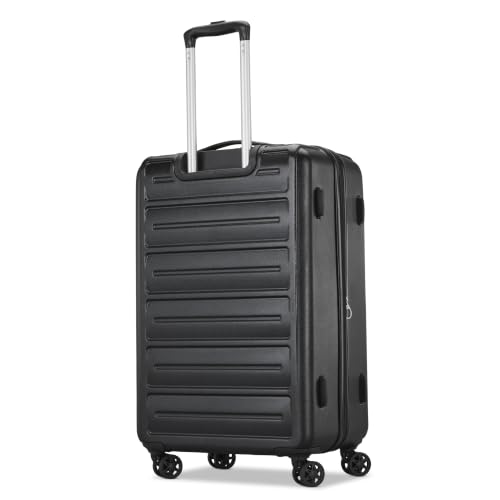 Image of American Tourister Westridge Luggage Set - 3 Piece Set - 20 inch Carry-On, 24 inch & 28 inch Checked Luggage with 360 Spinner Wheels - Expandable Suitcases for Extended Travel - Includes 3 Packing Cubes - Black