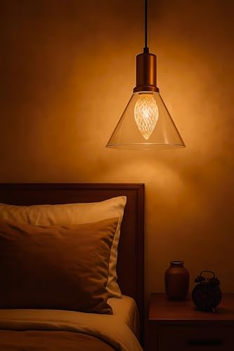 Image of FILLISKA Luxurious Hanging /Pendant Light. Warmwhite Light (Acrylic RoseGold-163)