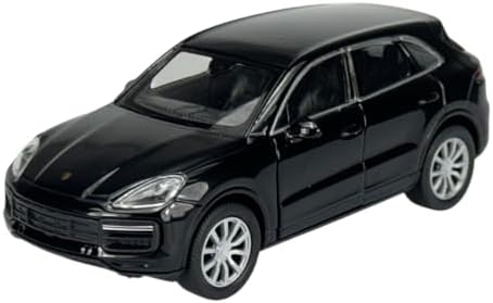 Welly Porsche Cayenne III PO536 – Modèle 1:34-1/39 – Noir, Portes Avant Ouvrantes, Licence Officielle
