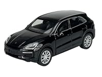 Welly Modell Auto Kompatibel mit Porsche Cayenne III PO536 Schwarz 3. Generation Ab 2017 1/34-1/39 Metal Modell Auto Die Cast Neu im Kasten 43773