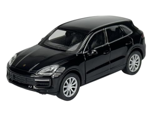 Welly Modell Auto Kompatibel mit Porsche Cayenne III PO536 Schwarz 3. Generation Ab 2017 1/34-1/39 Metal Modell Auto Die Cast Neu im Kasten 43773