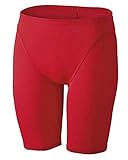 Länge bis oberhalb des Knies Becö Herren Sport Badehose Jammer Schwimmhose Wassersport Größe XS -XXL (Rot, XS)