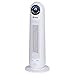 Ardes AR4P14W Yuki Termoventilatore Ceramico PTC a Torre Oscillante, 2 Potenze con Telecomando, Display Digitale, Maniglia e Timer 8 H, 2200 W, Bianco