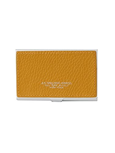 Porte-cartes de visite pour vos rendez-vous d'affaires A.G. SPALDING & BROS. cuir jaune