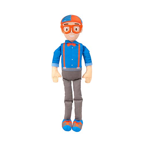 Blippi BLP0013 Buigbare pluche pop, 40,6 cm hoog, met SFX-knijpen om de buik te horen, klassieke vangspreuken, educatief… - Image 3