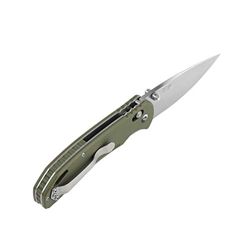 Firebird Ganzo F753M1 Pocket Folding Knife Anti-Slip G-10 Handle With Clip 440C Stainless Steel Blade Camping Hunting Gear Fishing Folder Outdoor Edc Knife (Green) #TOP4