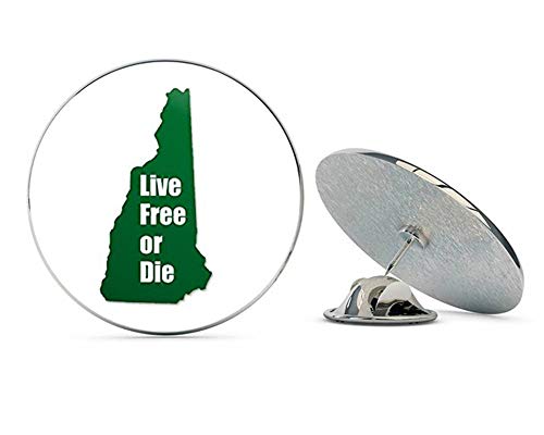 Green New Hampshire Live Free or DIE Shaped (Note: Buy Box Sellers are not Our American Vinyl Brand or Quality) Metal 0.75