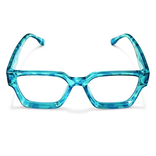 Image of livho Oversized Eyewear Frame for Woman and Men - Rectangle Fashion Glasses for Computer, Chic Preppy Frame