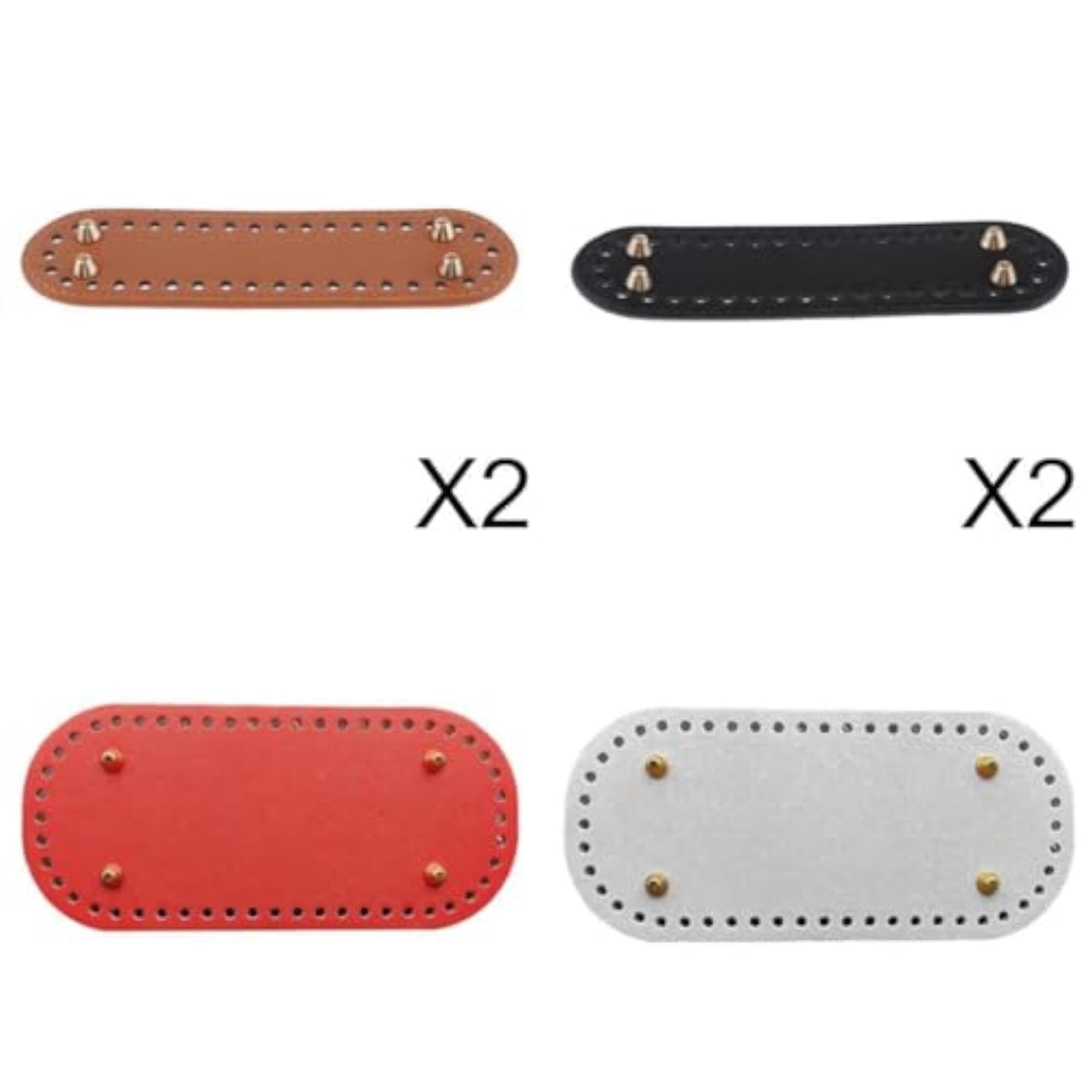 6pcs Nail Bag Bottom Cushion Pad for Handmade Bags, Gray