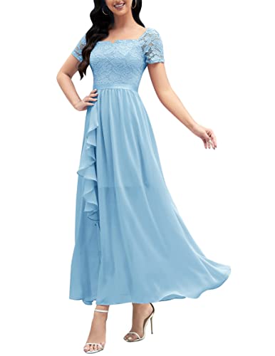 Wedtrend A Linie Chiffon Abendkleider Damen Sommerkleid Abendkleider...