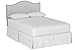 Modway Curl Linen Fabric Upholstered Full Headboard with Nailhead Trim and Curved Shape in Gray