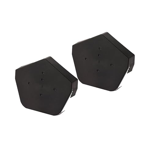 2 x Easy-Trim Universal Angled End Cap - Dry Verge Unit Gable Roof Mortar Free (Black)