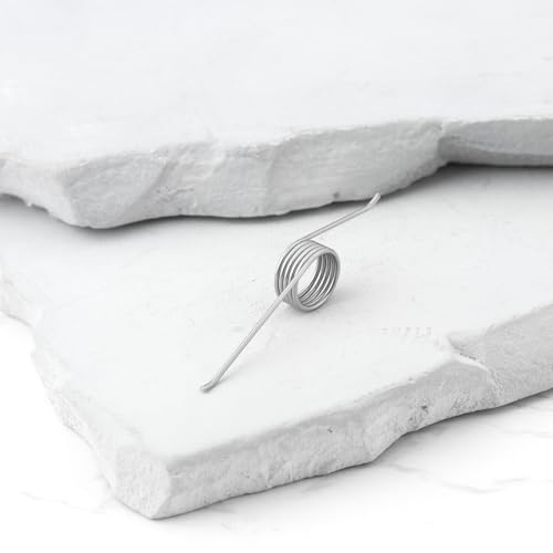 LT Easiyl Press-Mülleimer, Feder, Edelstahl, 3,3 x 0,7 x 0,5 cm, für Handpresse oder Fuß-Pedal, 20 Stück