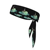 Sports Head Tie WHJSHOP Coconut Shell Water Shade Printing Quick Drying, Moisture Wicking for Women, Girls, and Men, Workout. Lightweight, Breathable