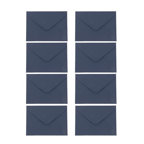 CAPASTEC 封筒 ビンテージ調 無地 メッセージカード 案内状 挨拶状 ポストカード 招待状 ビジネス用 結婚式 パーティー用封筒 10枚 ダークブルー