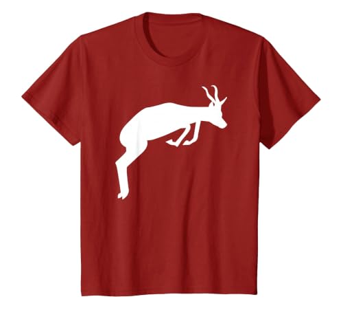 Springbok T-Shirt, Youth, Cranberry Red, Large