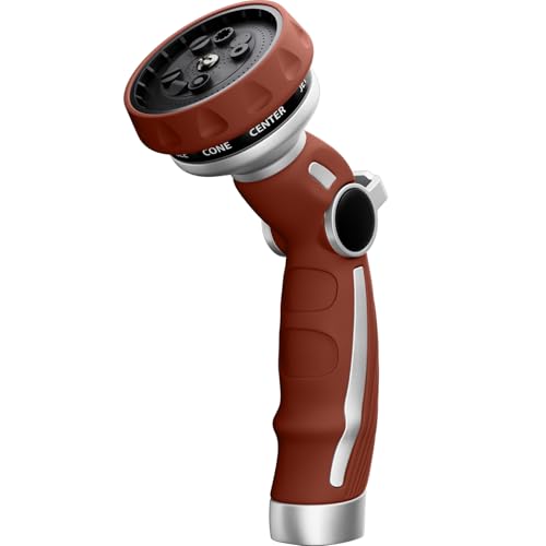 Image of RESTMO Hose Nozzle Heavy Duty, Metal Water Hose Sprayer for Garden