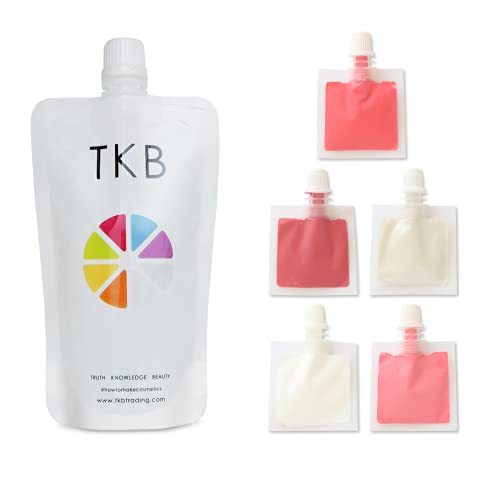 Tkb Gloss Base & Sweet Heart Lip Liquid Colors Set - Ready To Wear Clear Lip Gloss, Diy Lip Gloss, Made In Usa, Mineral Oil Free (Sample (7Ml), Set 2) #TOP21