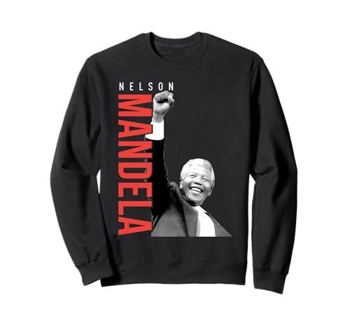 Nelson Mandela Raised Main droite Fist Clenched Mandela Day Sweatshirt