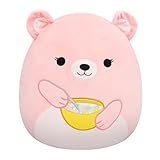 Jazwares Hominy l’Ourse Tenant Un Bol de céréales Original Squishmallows de 30 cm