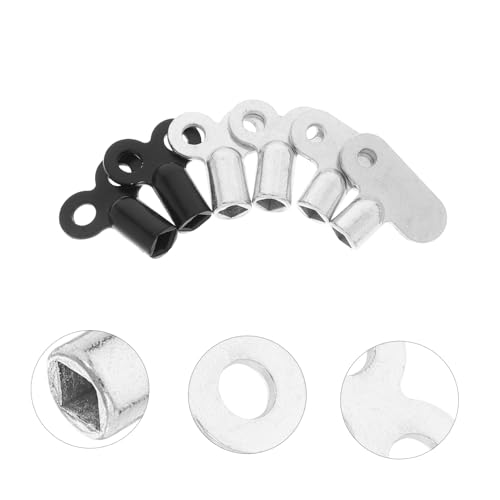 Gadpiparty 6pcs Radiator Bleed Key Set Valve Tool for Air Release Compatible Heating Radiators and Faucets and Portable Design Pre-drilled for Easy Storage