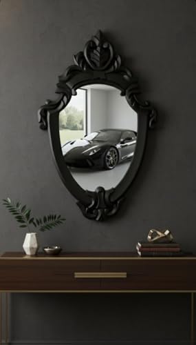 Royal Traders Wooden Carved Wall Mirror Frame, Wall Hanging Mirro...