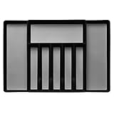 Expandable Cutlery Drawer Organizer, Flatware Drawer Tray for Silverware, Serving Utensils, Multi-Purpose Storage for Kitchen, Office, Bathroom Supplies (Tools & Home Improvement)